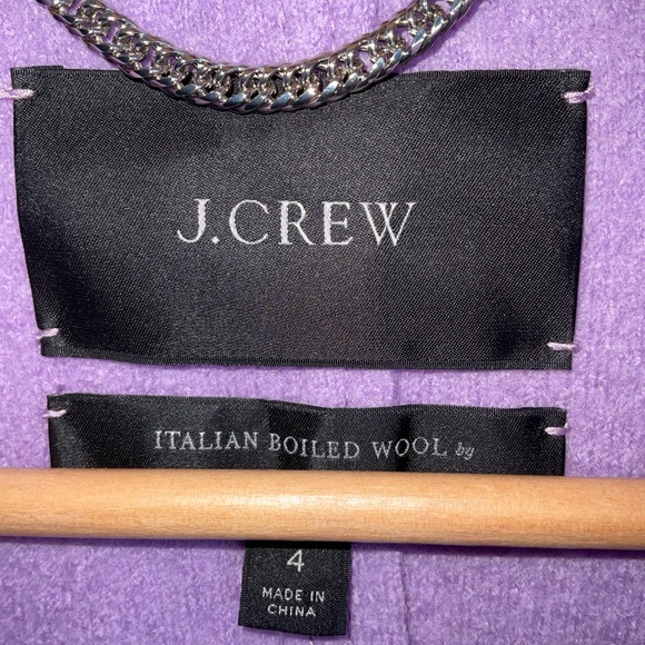 J. Crew Elegant Purple Wool Coat - Picture 7 of 10